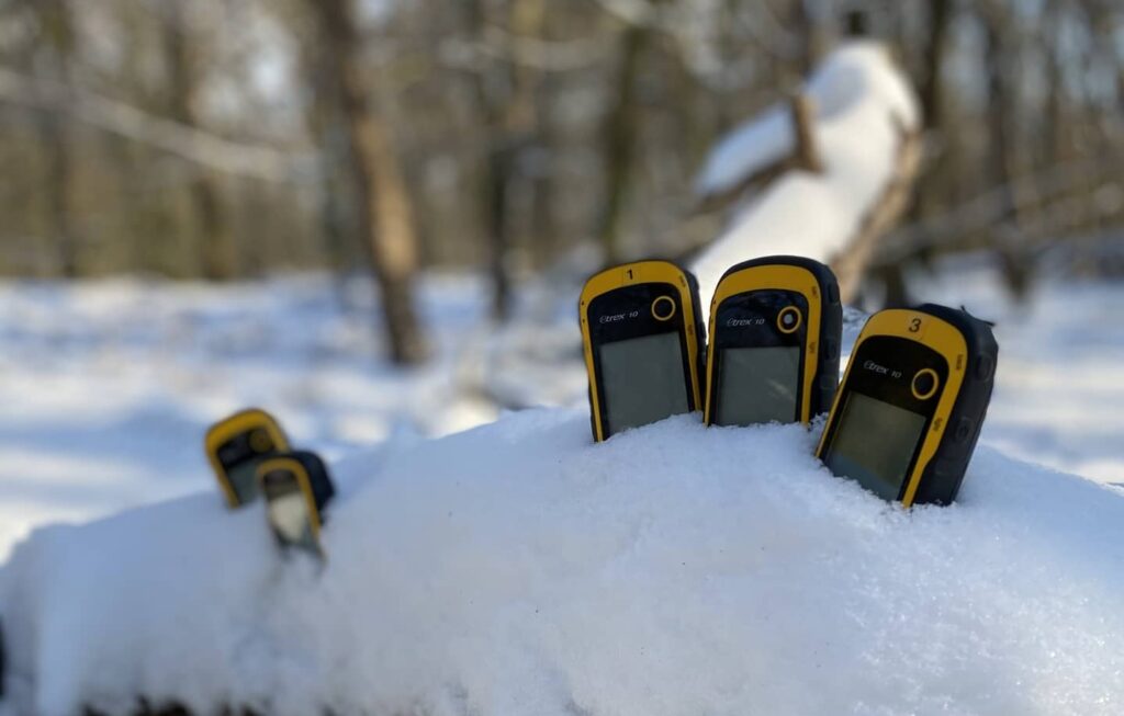 GPS-Geräte im Schnee